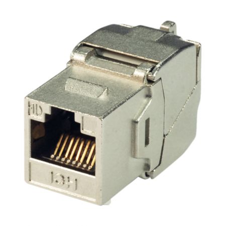 Category 5e - Cat5e Die-cast 180° STP Punchdown Keystone Jack